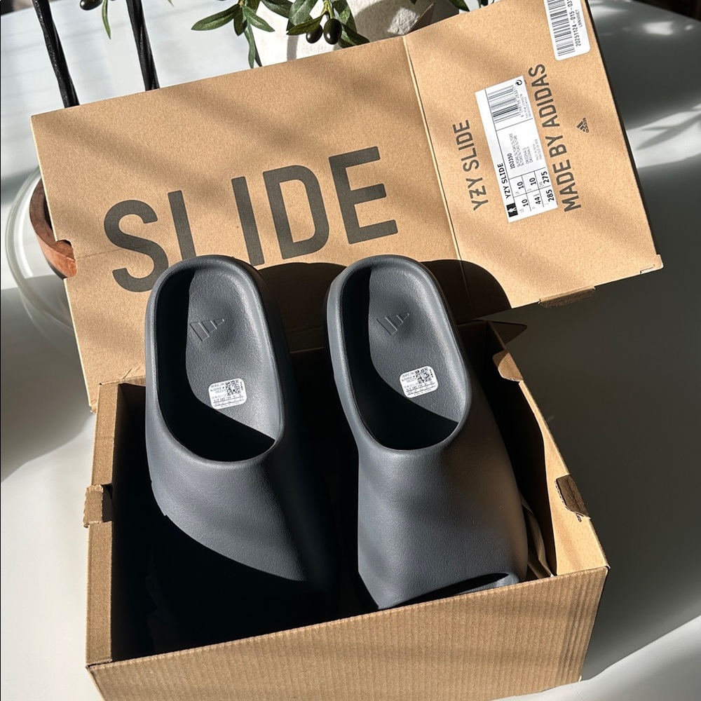 Adidas Yeezy Slide Slate Grey - Men's Size 10 - Authentic